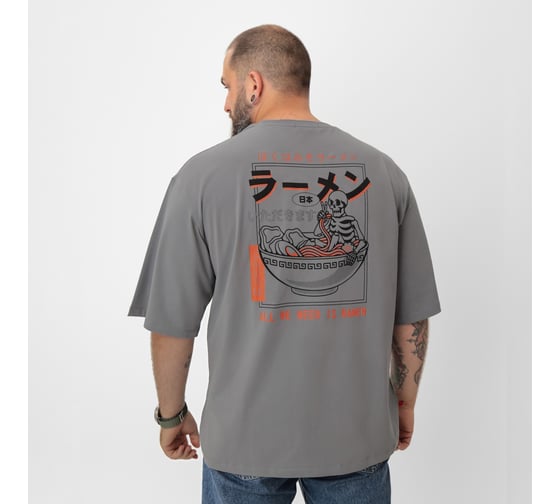 Футболка мужская MIST Ramen, серый, размер 50 10664161 1