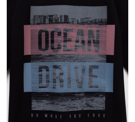 Футболка мужская MINAKU "Ocean" цвет черный, размер 50 7561074