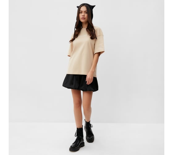 Футболка женская MIST Coordinates размер L-XL, бежевый 9941275