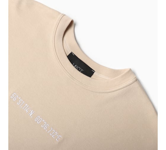Футболка женская MIST Coordinates размер L-XL, бежевый 9941275