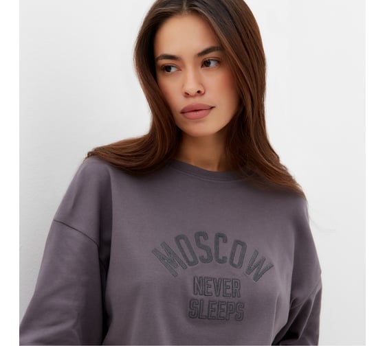 Футболка женская MIST Moscow размер L-XL, серый 9941271