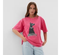 Футболка женская MIST "Insanity" из вареного хлопка, цвет розовый, размер S 10204725