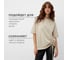 Футболка женская с кулиской MINAKU Basic line цвет бежевый, размер 46 9909331 6