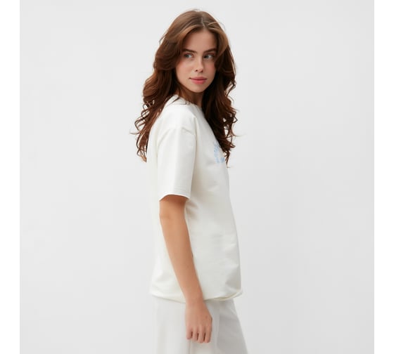 Футболка женская MINAKU SPORTY & STYLISH цвет экрю, размер 46 9583277