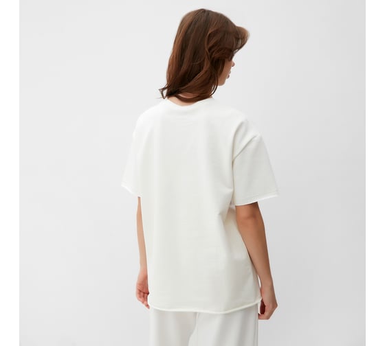 Футболка женская MINAKU SPORTY & STYLISH цвет экрю, размер 46 9583277