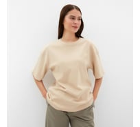 Футболка женская MIST Basic, бежевый, размер L-XL 9718819