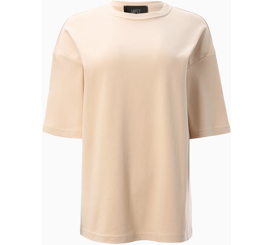 Футболка женская MIST Basic, бежевый, размер L-XL 9718819