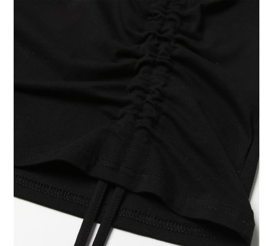 Футболка женская с кулиской MINAKU Basic line цвет черный, размер 50 9909327