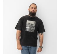 Футболка мужская MIST "Город" из вареного хлопка, цвет черный, размер M 10204735