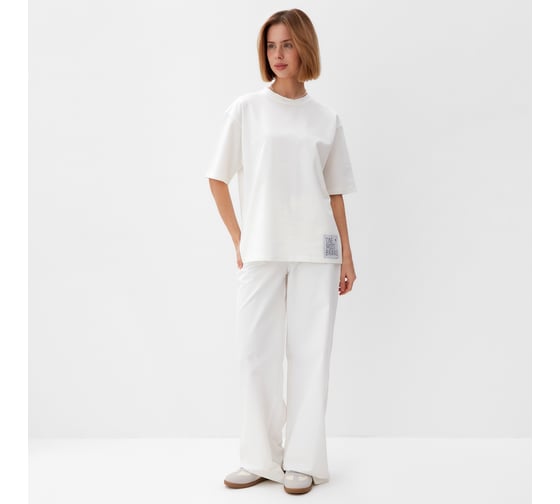 Футболка женская MINAKU oversize One Most Brand цвет экрю, размер 46 10362301