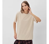 Футболка женская MIST Icon из вареного хлопка, размер S, молочный 10622164