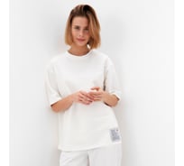 Футболка женская MINAKU oversize One Most Brand цвет экрю, размер 52 10362304