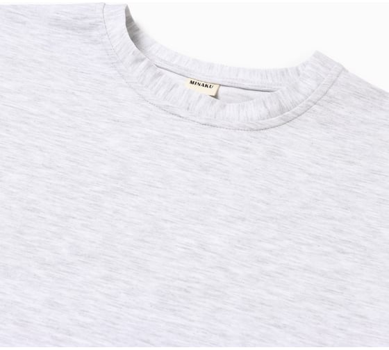 Футболка женская MINAKU oversize One Most Brand цвет серый меланж, размер 46 10362287
