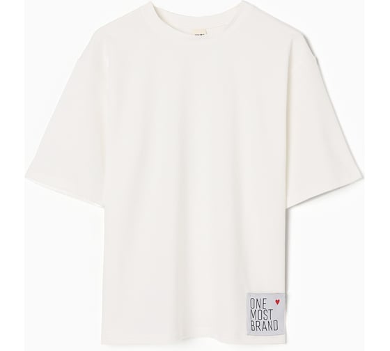 Футболка женская MINAKU oversize One Most Brand цвет экрю, размер 50 10362303