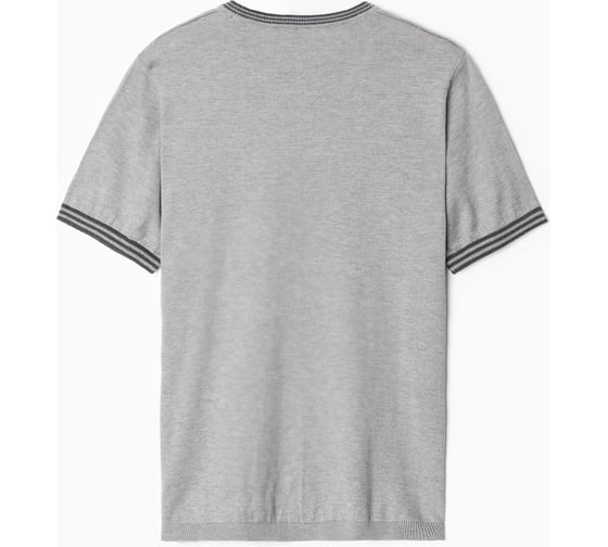 Джемпер мужской MINAKU Knitwear collection короткий рукав, цвет серый меланж, размер 52 9940935