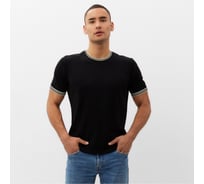 Джемпер мужской MINAKU Knitwear collection короткий рукав, цвет чёрный, размер 46 9940944