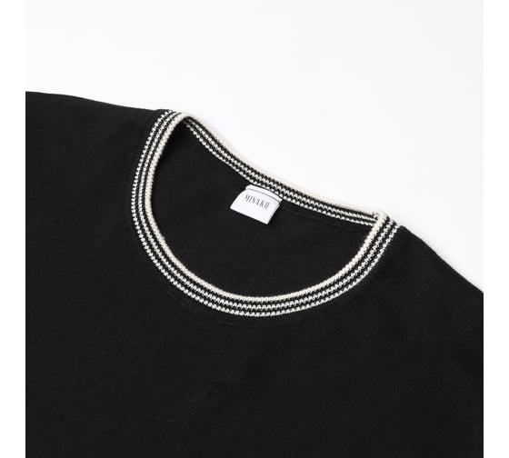 Джемпер мужской MINAKU Knitwear collection короткий рукав, цвет чёрный, размер 46 9940944
