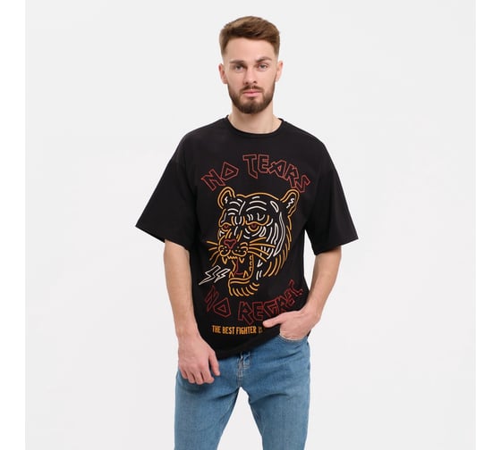 Футболка мужская KAFTAN "No regret" черный, размер 56 7025447