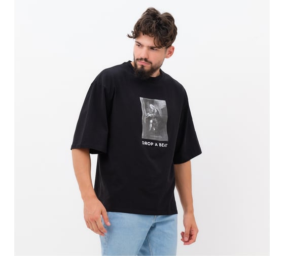 Футболка мужская KAFTAN "Drop" черный, размер 54 9877309