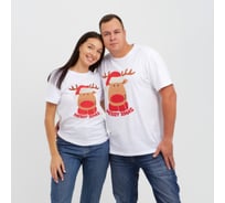 Футболка женская KAFTAN "Merry Xmas" размер 52-54 7091279