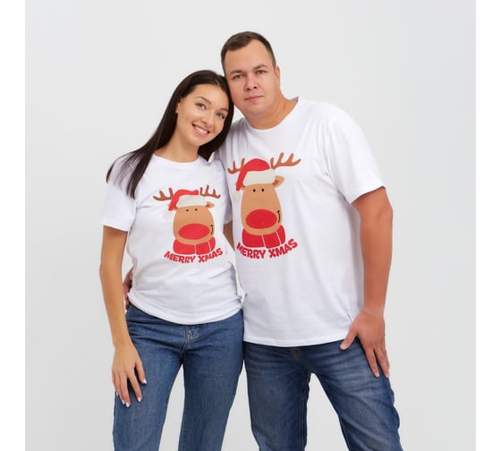Футболка женская KAFTAN "Merry Xmas" размер 52-54 7091279