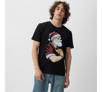 Футболка мужская KAFTAN Santa, черный, размер 2XL 10667921