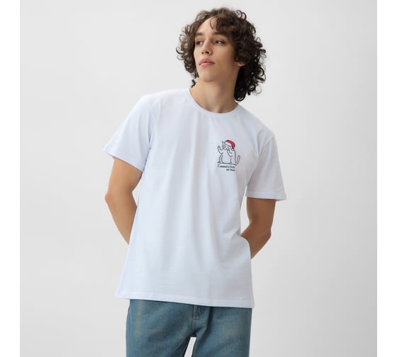 Футболка мужская KAFTAN "Обещание" белый, размер XL 10667925 1