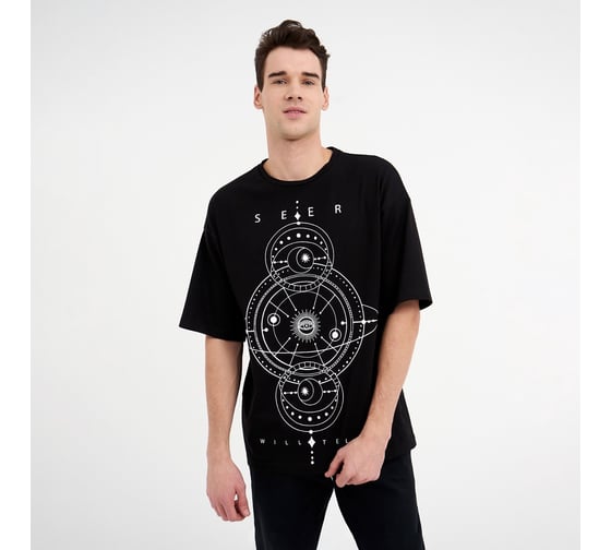 Футболка мужская KAFTAN "Seer" черный, размер 56 7025381