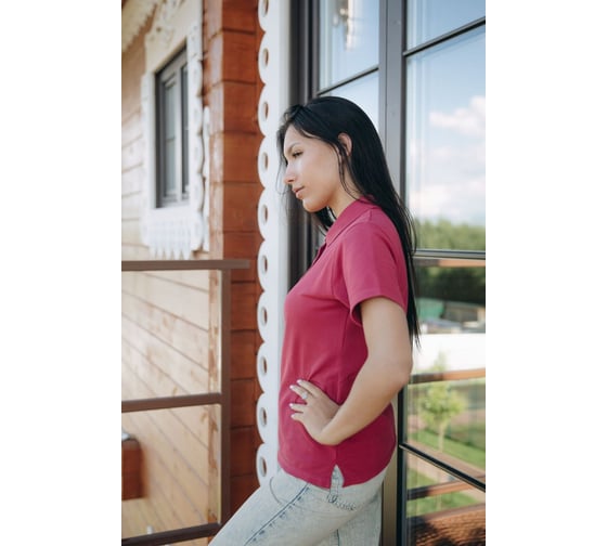 Поло Orlov-sky 320055/9 плотность 210 гр/м2, размер 48-50, цвет ягода KKW 4630196215764