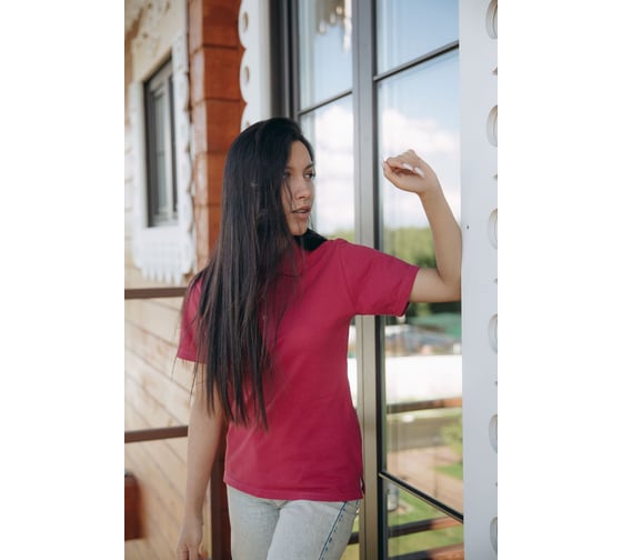 Поло Orlov-sky 320055/9 плотность 210 гр/м2, размер 48-50, цвет ягода KKW 4630196215764