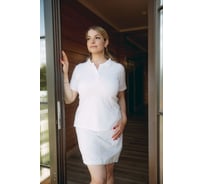Поло Orlov-sky 320055/11-2 плотность 210 гр/м2, размер 52-54, цвет белый KKW 4630196215580