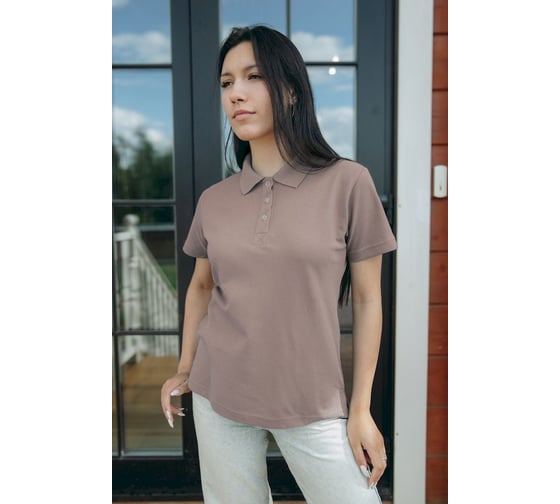 Поло Orlov-sky 320055/8-2 плотность 210 гр/м2, размер 52-54, цвет сфинкс KKW 4630196215733