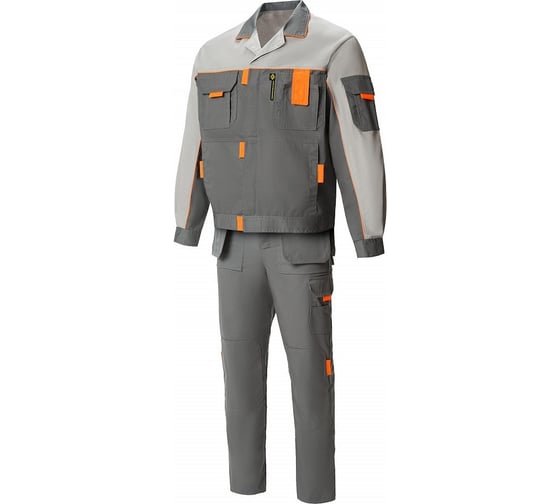 Костюм рабочий мужской СОЮЗСПЕЦОДЕЖДА ПРОФЕССИОНАЛ-1 антрацит/св.серый, 60-62/170-176 2000000272641 1