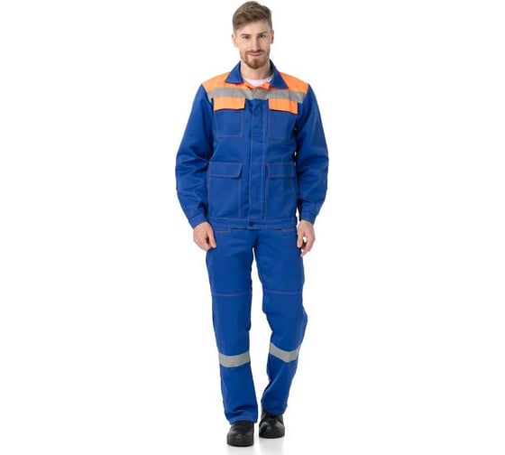 Костюм рабочий ИВАРУС Мастер - 4 васильковый, размер 72-74, рост 182-188 190 72/182 1