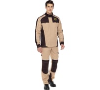 Костюм Авангард. Профессиональная экипировка Старт, бежевый/коричневый, р. 120-124, рост 170-176 519657