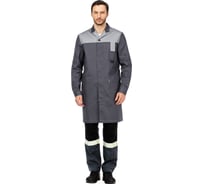 Мужской халат Авангард. Профессиональная экипировка Технолог NEW, серый/светло-серый, р. 88-92/170-176 522155