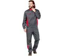 Костюм Эксперт Спецодежда Страйк 2 Safe серый/красны р. 60-62, рост 194-200 6446000077842