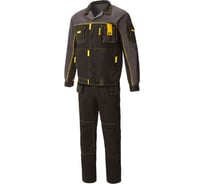 Костюм СОЮЗСПЕЦОДЕЖДА Профессионал-2 GEN черный/графит/желтый, р.60-62, рост 182-188 2000000096681