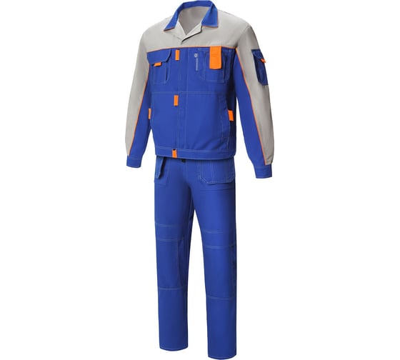 Костюм СОЮЗСПЕЦОДЕЖДА Профессионал-2 василек/светло-серый, р. 60-62, рост 170-176 1960008002095 1