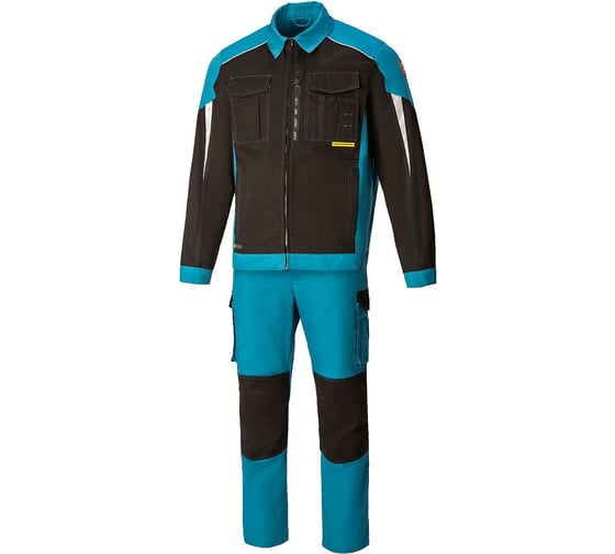 Костюм СОЮЗСПЕЦОДЕЖДА STATUS NEW, черный/аквамарин, р.52-54, рост 170-176 2000000141022 1