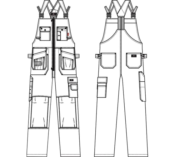 Полукомбинезон СОЮЗСПЕЦОДЕЖДА Union Space, темно-синий, р. 52-54/рост 170-176 2000000112381