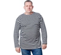 Тельняшка с длинным рукавом БЕРТА хлопок, черная полоса 701ч-60-62