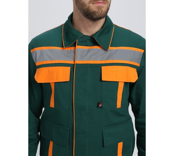 Костюм ИТР ФАКЕЛ 87489189 СОП IMP ткань саржа, 250 г/м2, темно-зеленый/оранжевый 87489189.013