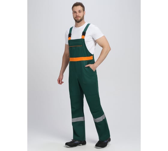 Костюм ФАКЕЛ ИТР СОП IMP (тк.Саржа,250) п/к, т.зеленый/оранжевый 87489143.007