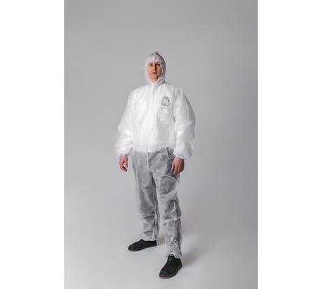 Защитный комбинезон Смелый Каспер белый, плотность 60 г/м2, размер 2XL/54-56/170-176 12354