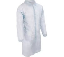 Халат одноразовый на липучках Ecolat белый 10 шт, 25 г/м2 р-р 2XL, 6540