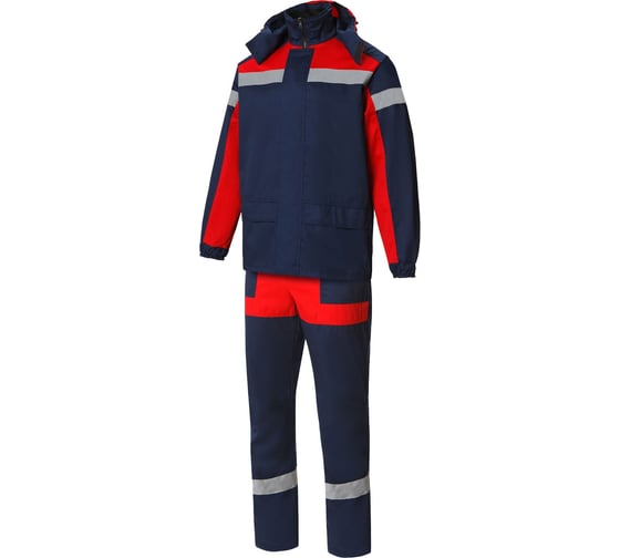 Костюм СОЮЗСПЕЦОДЕЖДА Континент с СВП темно-синий/красный, р. 56-58/рост 182-188 480019601069 0480019601069 1