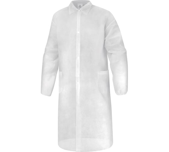 Халат одноразовый Delta Plus BLOUSPO, белый, р.L BLOUSPOGT