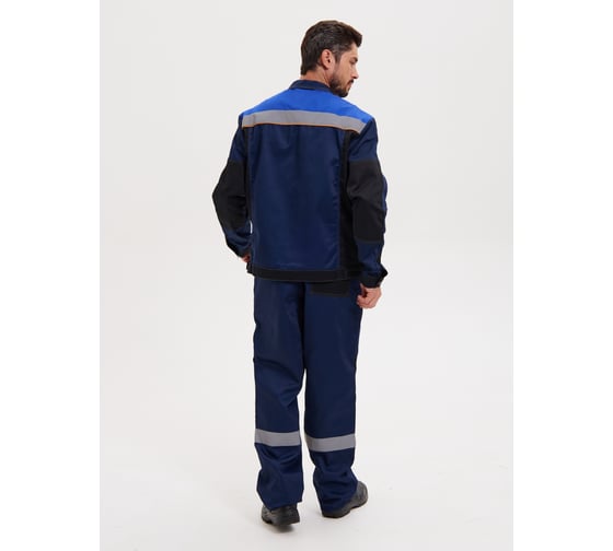 Костюм РАССО "Модуль" куртка+полукомбинезон, цвет синий/черный/василек, р 56-58/182-188 75845 (56/182) 1