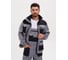 Костюм РАССО "Канзас" ткань 240 г, СОП, куртка+полукомбинезон, цвет светло-серый с черным, р.64-66/170-176 75824 (64/170) 4